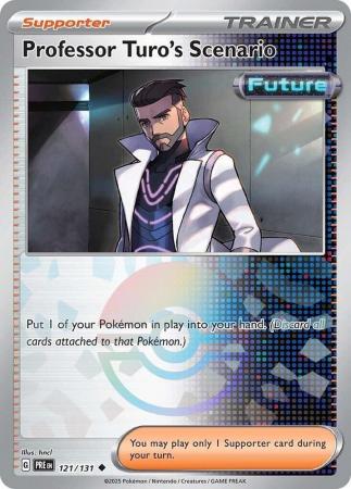Scarlet & Violet: Prismatic Evolutions: 121/131 - Professor Turo's Scenario - Uncommon Pokeball Reverse Holo