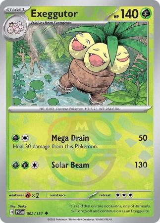 Scarlet & Violet: Prismatic Evolutions: 002/131 - Exeggutor - Uncommon Master Ball Reverse Holo