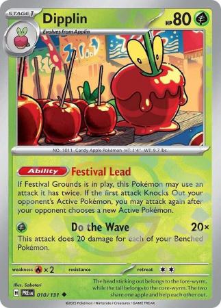 Scarlet & Violet: Prismatic Evolutions: 010/131 - Dipplin - Uncommon Master Ball Reverse Holo