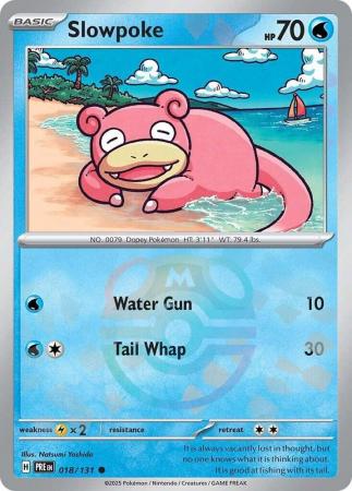 Scarlet & Violet: Prismatic Evolutions: 018/131 - Slowpoke - Common Master Ball Reverse Holo
