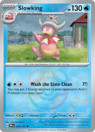 Scarlet & Violet: Prismatic Evolutions: 019/131 - Slowking - Uncommon Master Ball Reverse Holo