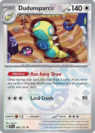 Scarlet & Violet: Prismatic Evolutions: 080/131 - Dudunsparce - Master Ball Reverse Holo Rare