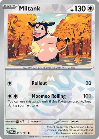 Scarlet & Violet: Prismatic Evolutions: 081/131 - Miltank - Common Master Ball Reverse Holo