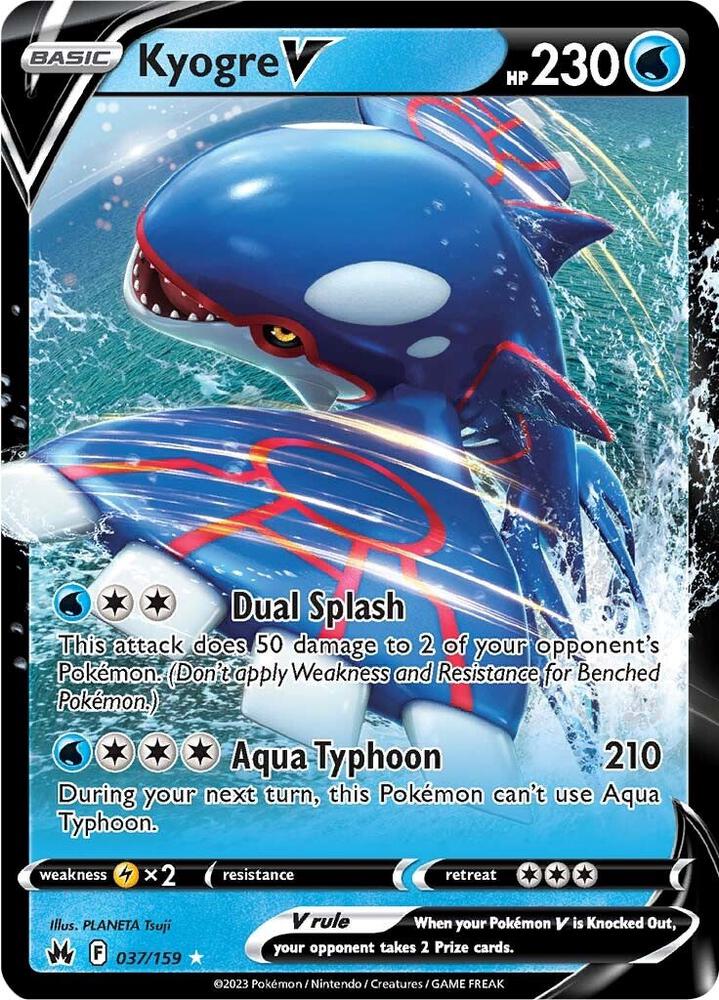 Kyogre V - 037/159 - Crown Zenith (CRZ)