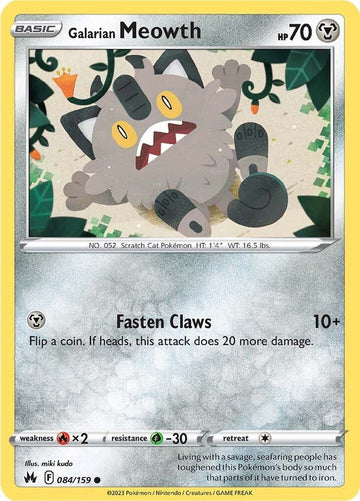 Galarian Meowth - Crown Zenith 084/159 (CRZ)