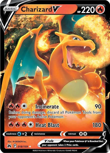 Charizard V - Crown Zenith 018/159  (CRZ)