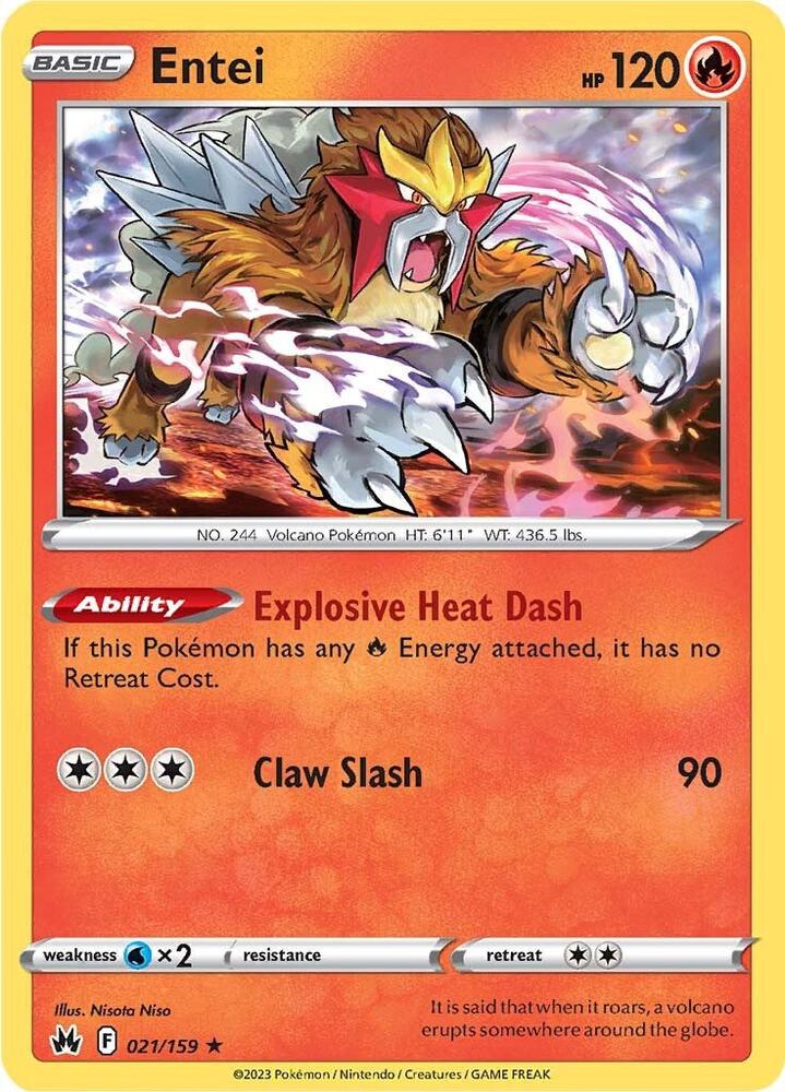 Entei - Crown Zenith 021/159 (CRZ)