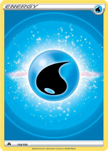 Water Energy (Texture Full Art) -  154/159  - Crown Zenith (CRZ)