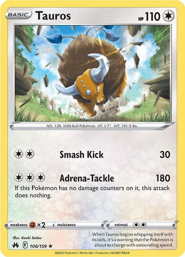 Tauros -  106/159  - Crown Zenith (CRZ)