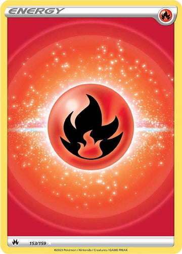 Fire Energy (Texture Full Art) - Crown Zenith 153/159 (CRZ)