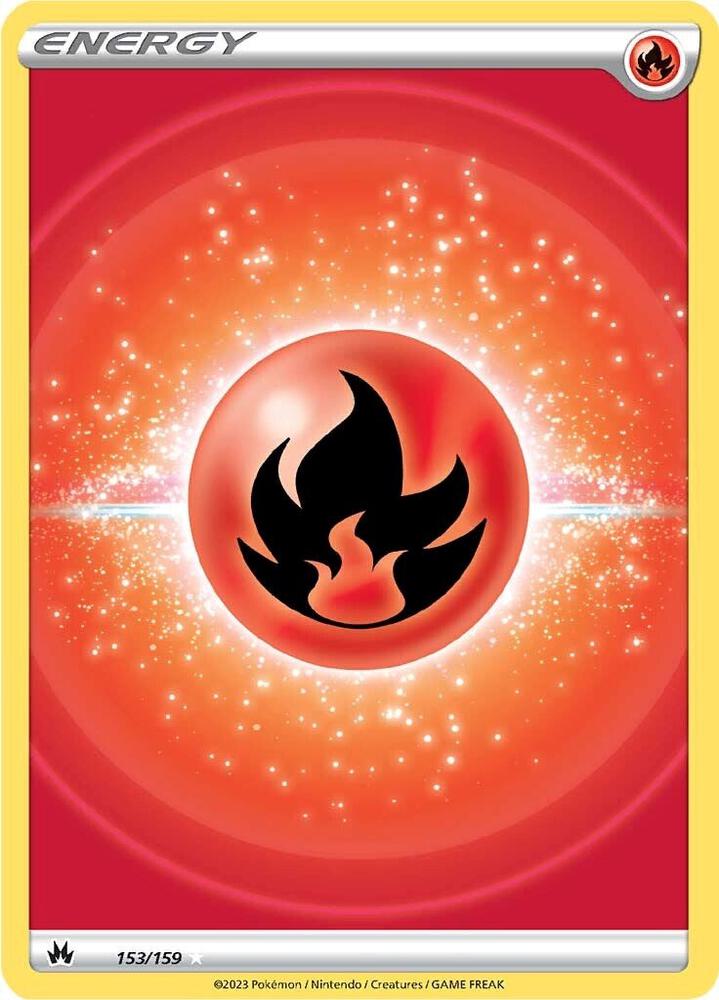 Fire Energy (Texture Full Art) - Crown Zenith 153/159 (CRZ)