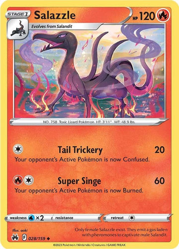 Salazzle - 028/159 - Crown Zenith (CRZ)