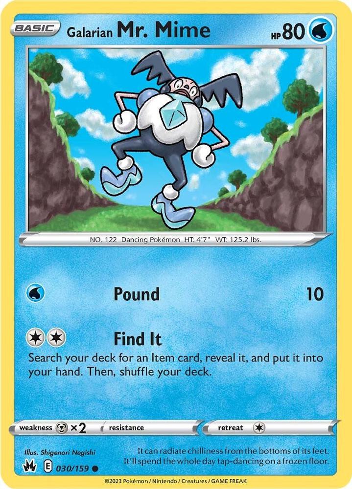 Galarian Mr. Mime - Crown Zenith 030/159 (CRZ)