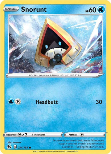 Snorunt - 034/159 -  Crown Zenith (CRZ)