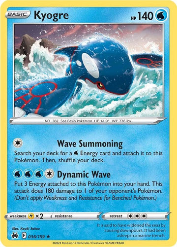 Kyogre - 036/159 - Crown Zenith (CRZ)