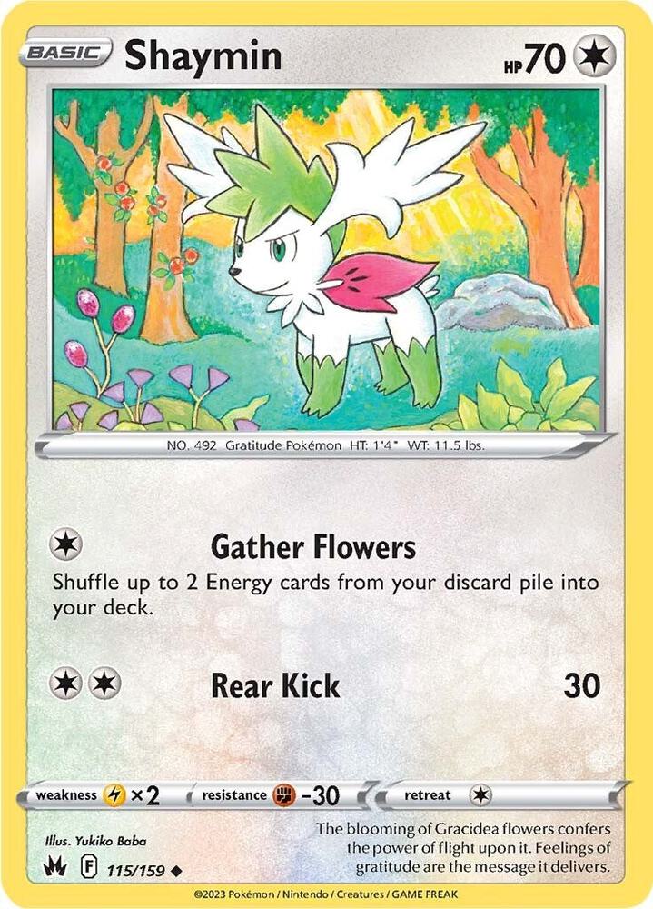 Shaymin -  115/159  - Crown Zenith (CRZ)