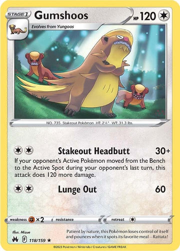 Gumshoos - Crown Zenith 118/159 (CRZ)