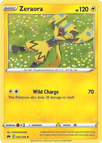 Zeraora -  052/159  - Crown Zenith (CRZ)