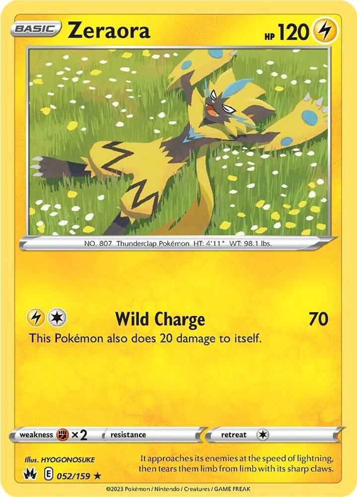 Zeraora -  052/159  - Crown Zenith (CRZ)
