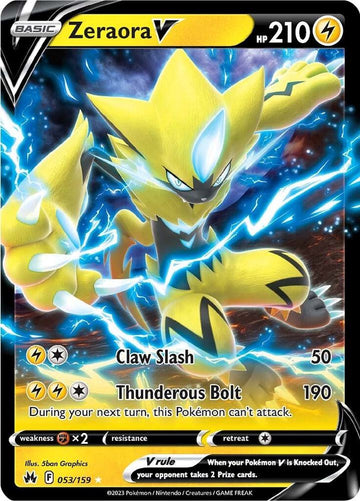 Zeraora V -  053/159  - Crown Zenith (CRZ)