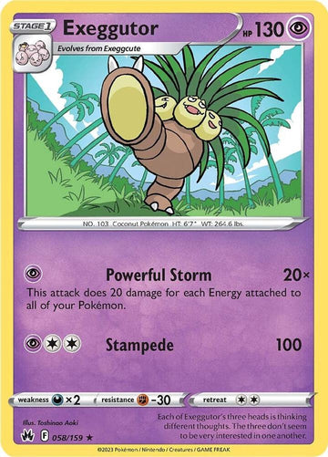 Exeggutor - Crown Zenith 058/159 (CRZ)