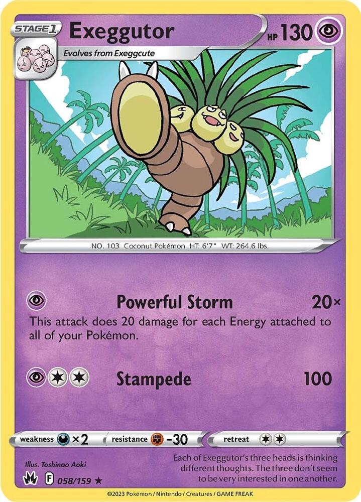 Exeggutor - Crown Zenith 058/159 (CRZ)