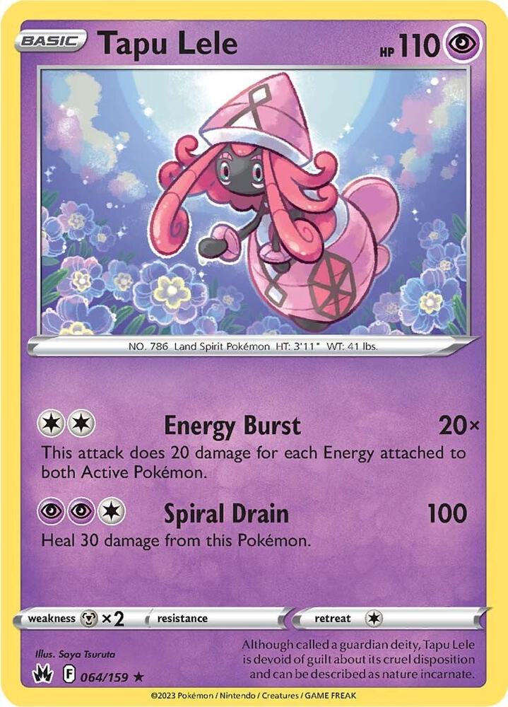 Tapu Lele -  064/159  - Crown Zenith (CRZ)