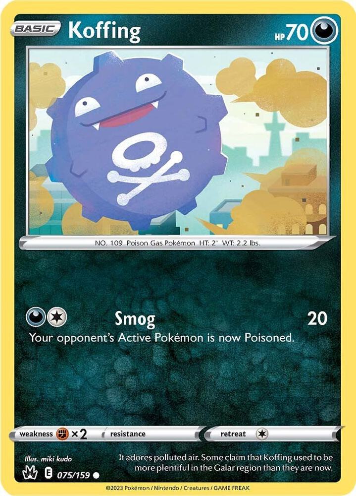 Koffing - 075/159 -Crown Zenith (CRZ)