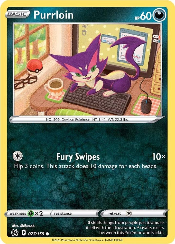Purrloin -  077/159  -  Crown Zenith (CRZ)