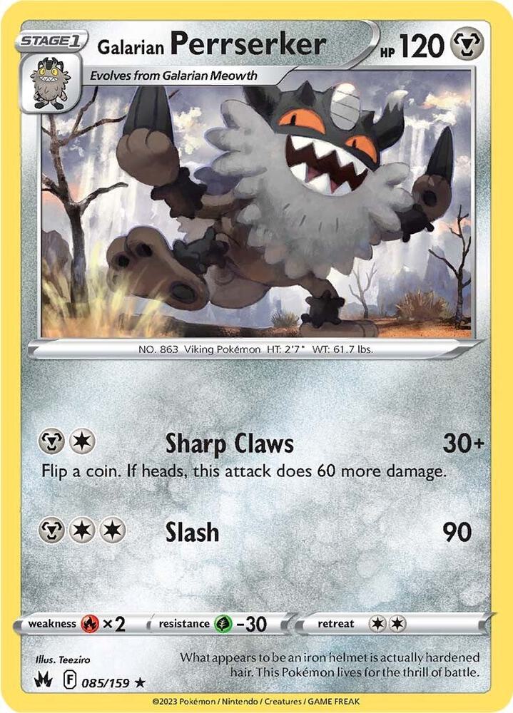 Galarian Perrserker - Crown Zenith 085/159 (CRZ)
