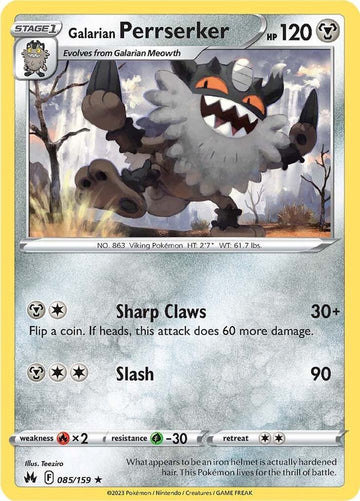 Galarian Perrserker - Crown Zenith 085/159 (CRZ)