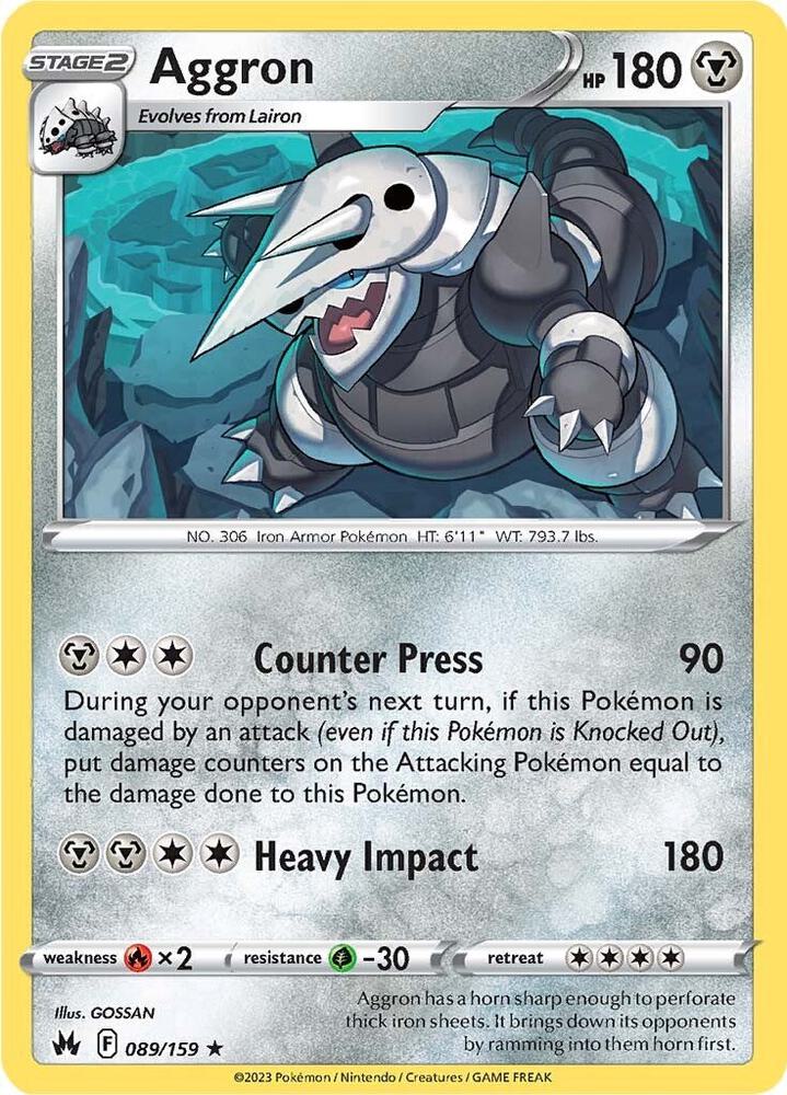 Aggron - 089/159 - Crown Zenith (CRZ)