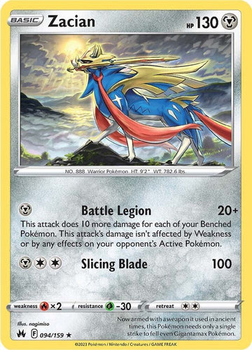 Zacian - 094/159 - Crown Zenith (CRZ)