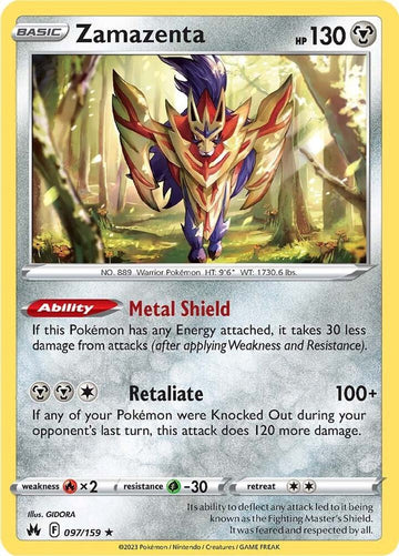 Zamazenta - 097/159  - Crown Zenith (CRZ)
