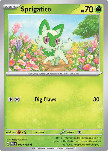 Sprigatito - 013/193 - SV02: Paldea Evolved (PAL)