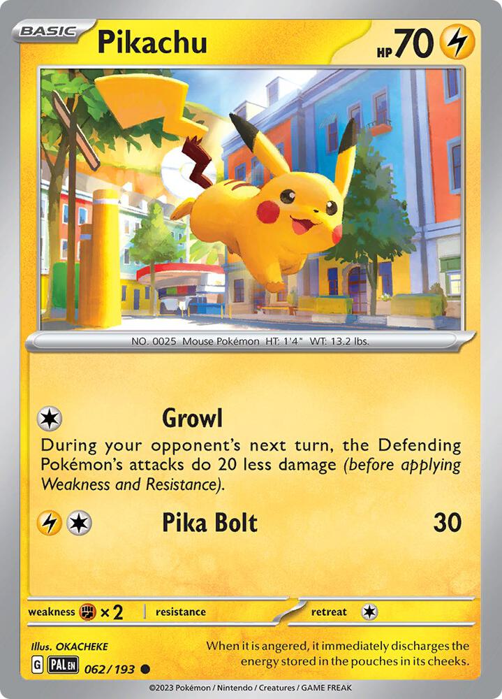 Pikachu - SV02: 062/193 Paldea Evolved (PAL)