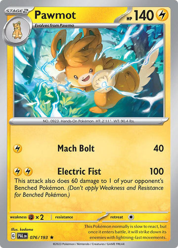 Pawmot - SV02: 076/193 Paldea Evolved (PAL)