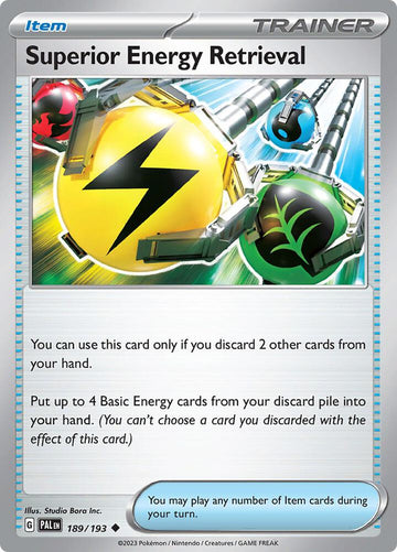 Superior Energy Retrieval - 189/193 - SV02: Paldea Evolved (PAL)