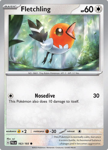 Fletchling - SV02: 163/193 Paldea Evolved (PAL)