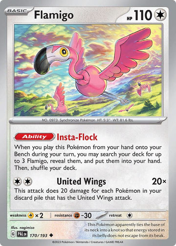 Flamigo - SV02: 170/193 Paldea Evolved (PAL)
