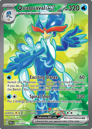 Quaquaval ex - 235/193 - SV02: Paldea Evolved (PAL)