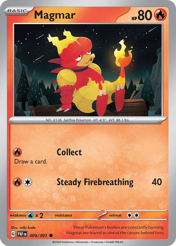 Magmar - 009/091  - SV: Paldean Fates (PAF)