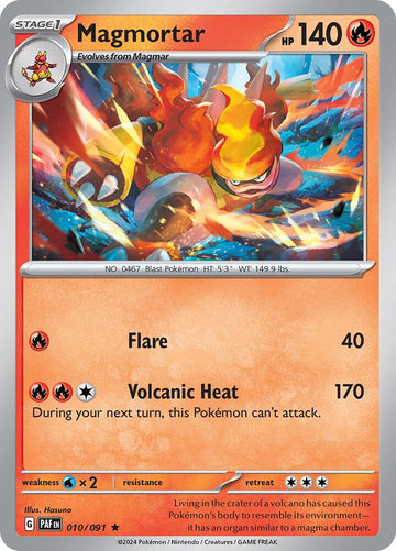 Magmortar - 010/091  - SV: Paldean Fates (PAF)