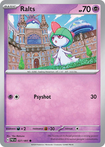 Ralts - 027/091 - SV: Paldean Fates (PAF)