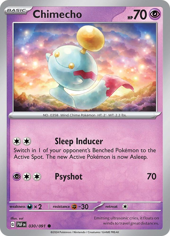 Chimecho - 030/091 - SV: Paldean Fates (PAF)