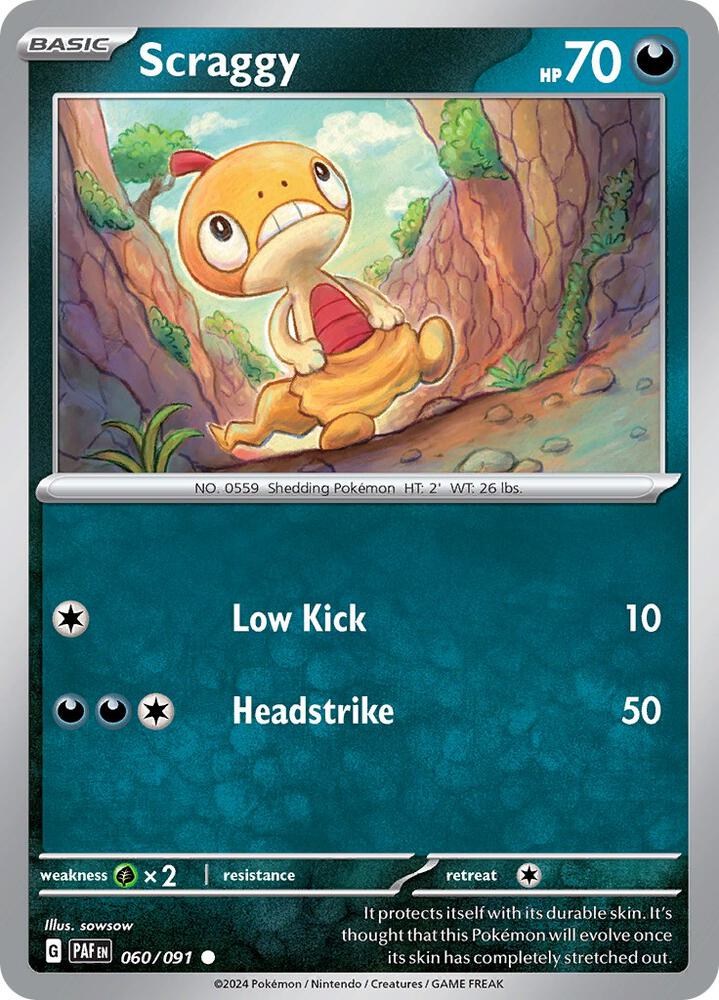 Scraggy - 060/091 - SV: Paldean Fates (PAF)