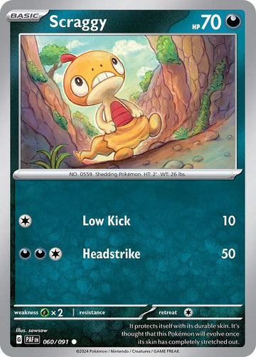 Scraggy - 060/091 - SV: Paldean Fates (PAF)