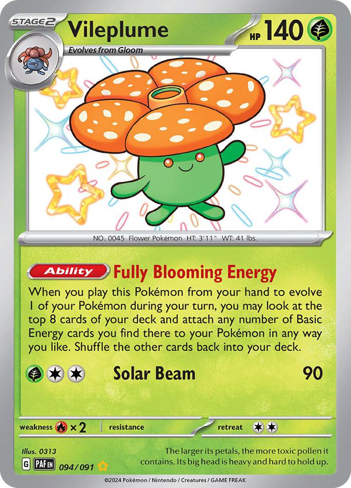 Vileplume - 094/091 - SV: Paldean Fates (PAF)