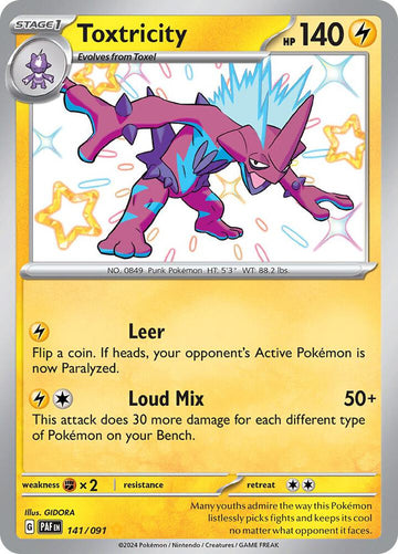 Toxtricity - 141/091 - SV: Paldean Fates (PAF)