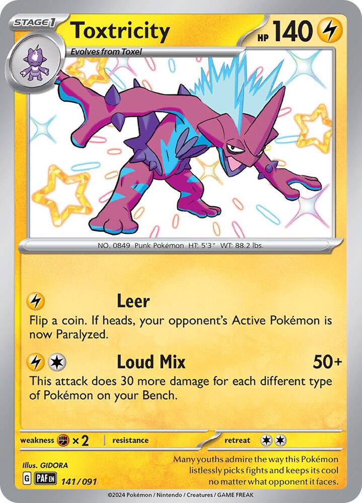 Toxtricity - 141/091 - SV: Paldean Fates (PAF)